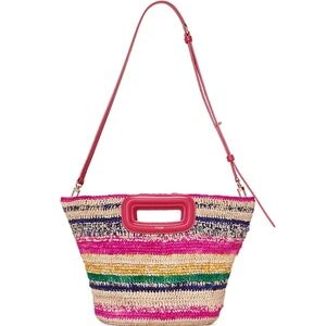 M Mini Striped Basket Bag
